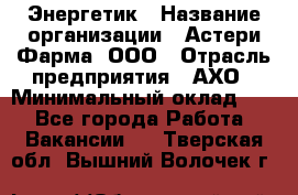 Энергетик › Название организации ­ Астери-Фарма, ООО › Отрасль предприятия ­ АХО › Минимальный оклад ­ 1 - Все города Работа » Вакансии   . Тверская обл.,Вышний Волочек г.